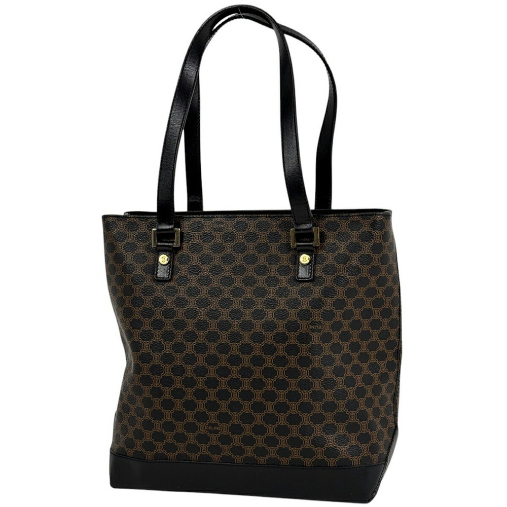 Celine Macadam tote bag handbag canvas black